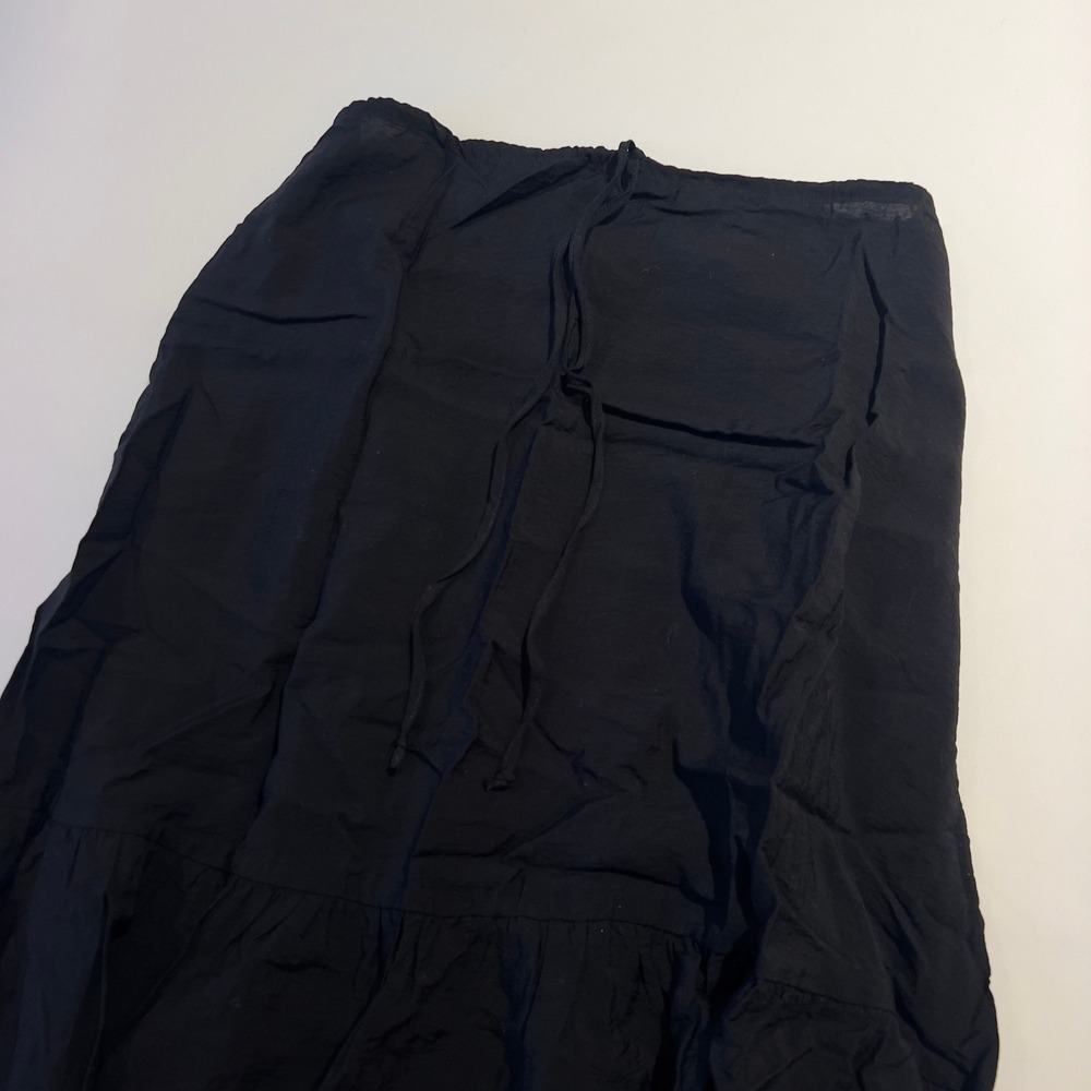 Young Fabulous & Broke Black‎ Tiered Maxi Skirt Elastic Waist Boho Small